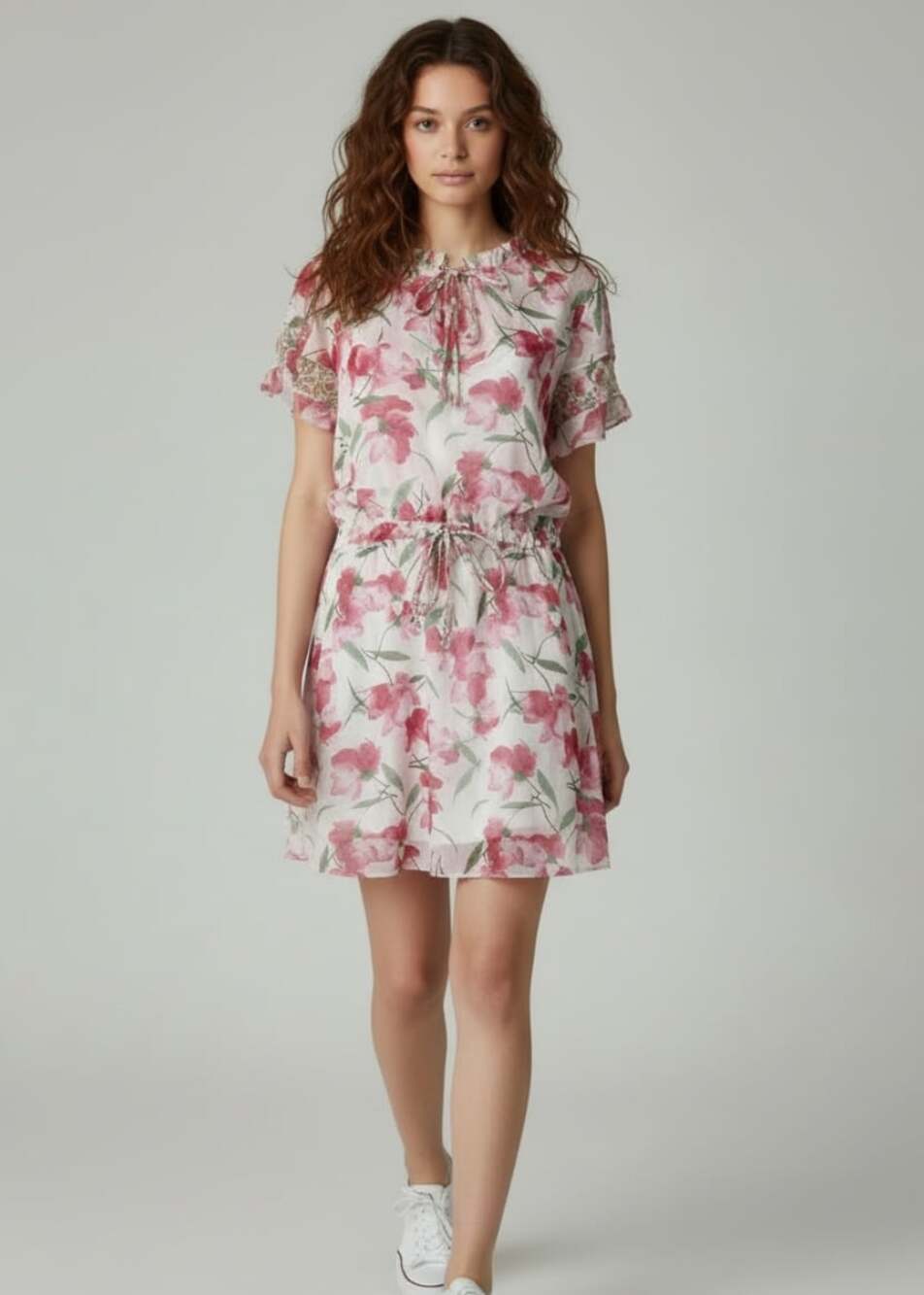 Misa Los Angeles Floral Midi Dress